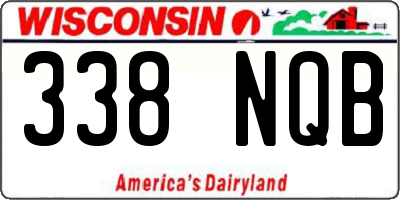 WI license plate 338NQB