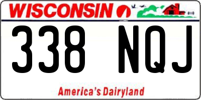 WI license plate 338NQJ