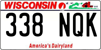 WI license plate 338NQK