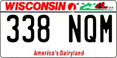 WI license plate 338NQM