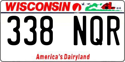 WI license plate 338NQR