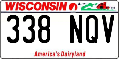 WI license plate 338NQV