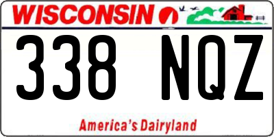WI license plate 338NQZ