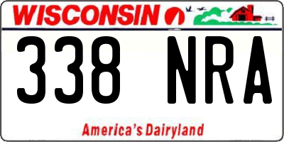 WI license plate 338NRA