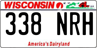 WI license plate 338NRH