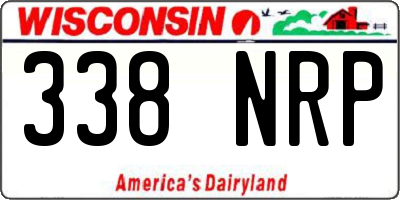 WI license plate 338NRP