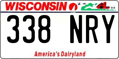 WI license plate 338NRY