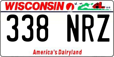 WI license plate 338NRZ