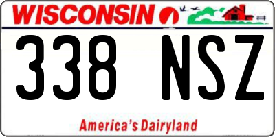 WI license plate 338NSZ