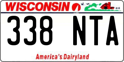 WI license plate 338NTA