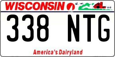 WI license plate 338NTG