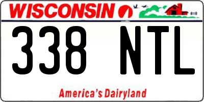 WI license plate 338NTL