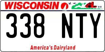 WI license plate 338NTY