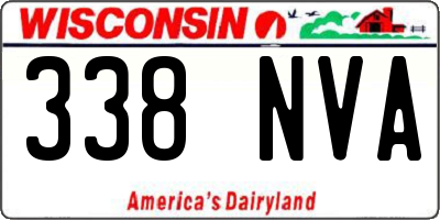 WI license plate 338NVA