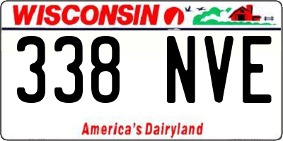 WI license plate 338NVE