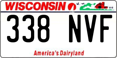 WI license plate 338NVF