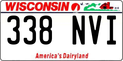 WI license plate 338NVI