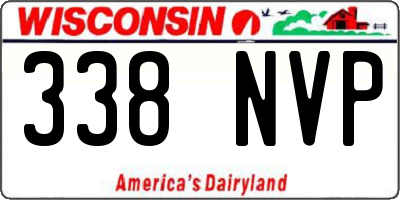 WI license plate 338NVP