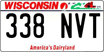 WI license plate 338NVT
