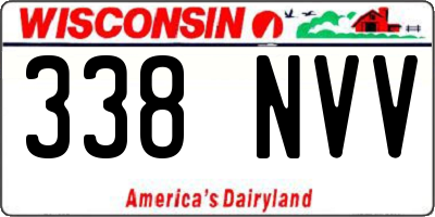 WI license plate 338NVV