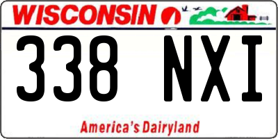 WI license plate 338NXI