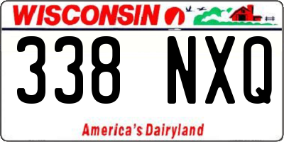 WI license plate 338NXQ