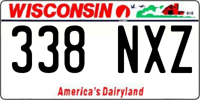 WI license plate 338NXZ