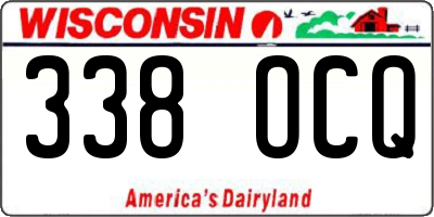WI license plate 338OCQ