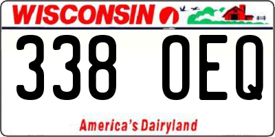 WI license plate 338OEQ