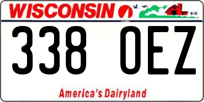 WI license plate 338OEZ