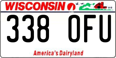 WI license plate 338OFU