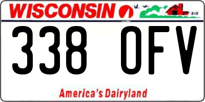 WI license plate 338OFV