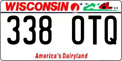 WI license plate 338OTQ