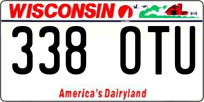 WI license plate 338OTU