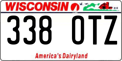 WI license plate 338OTZ