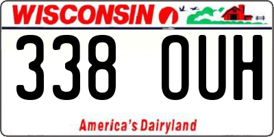 WI license plate 338OUH