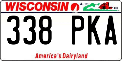 WI license plate 338PKA
