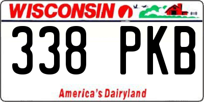WI license plate 338PKB