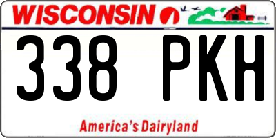 WI license plate 338PKH