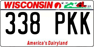 WI license plate 338PKK