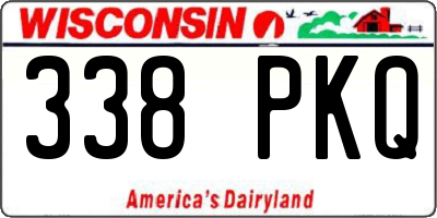 WI license plate 338PKQ