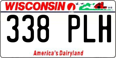 WI license plate 338PLH