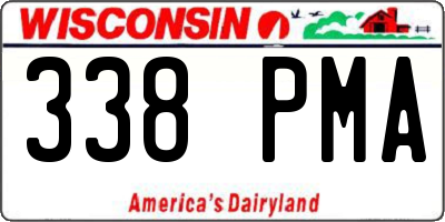 WI license plate 338PMA