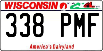 WI license plate 338PMF