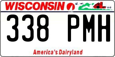 WI license plate 338PMH