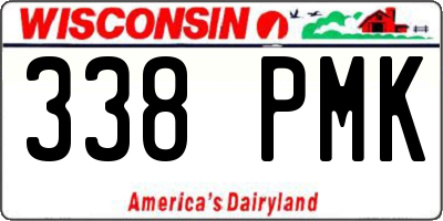 WI license plate 338PMK