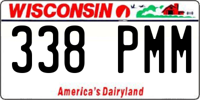 WI license plate 338PMM