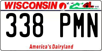 WI license plate 338PMN
