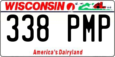 WI license plate 338PMP