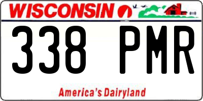 WI license plate 338PMR